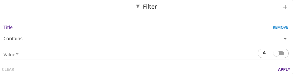 Example filter